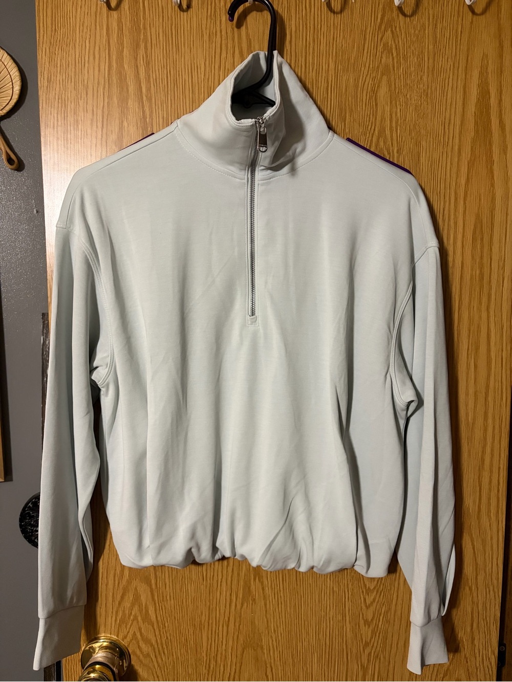 Athlete 1/4 zip waistband pullover Xxs